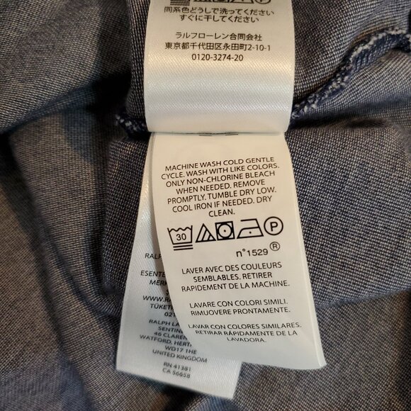 Polo Ralph Lauren Mens Golf Polo Blue XL Classic Fit Short Sleeve Golf Casual - Picture 11 of 13